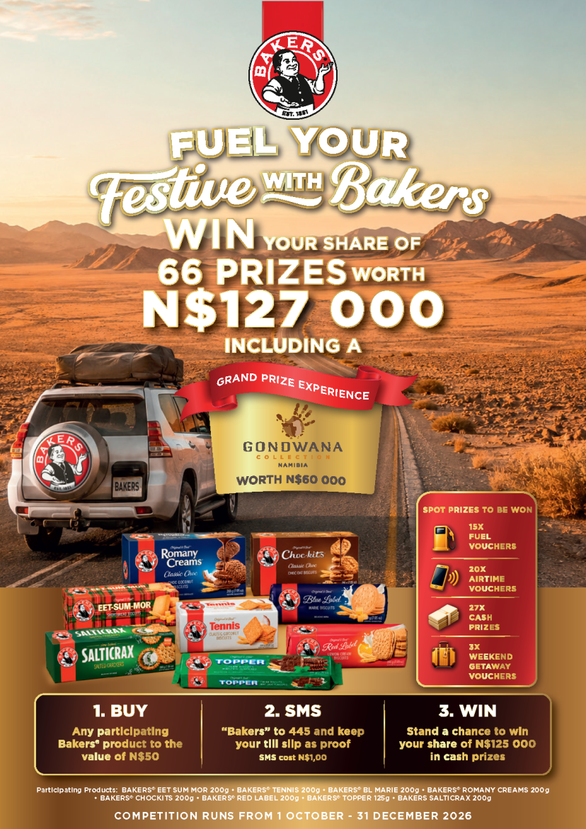 Fuel Your Festive with Bakers – win a Gondwana grand prize experience worth N$60 000 with Bakers and Fresh FM